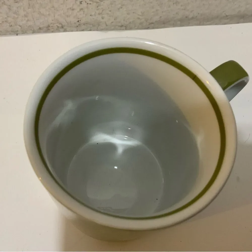 2006 Starbucks coffee tea cup mug 12 ounces - green purple white flowers